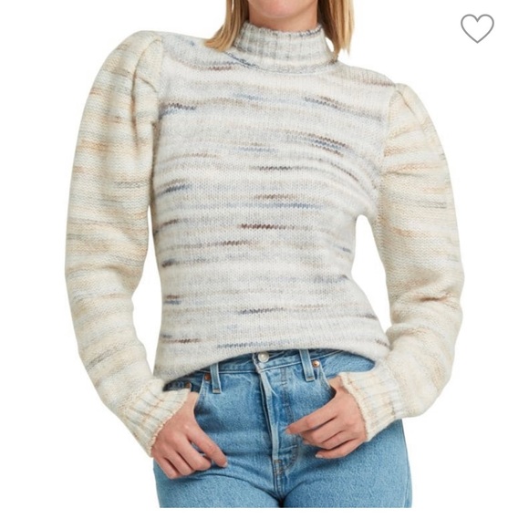 NWT H HALSTON Puff sleeve sweater size XL - Picture 1 of 8